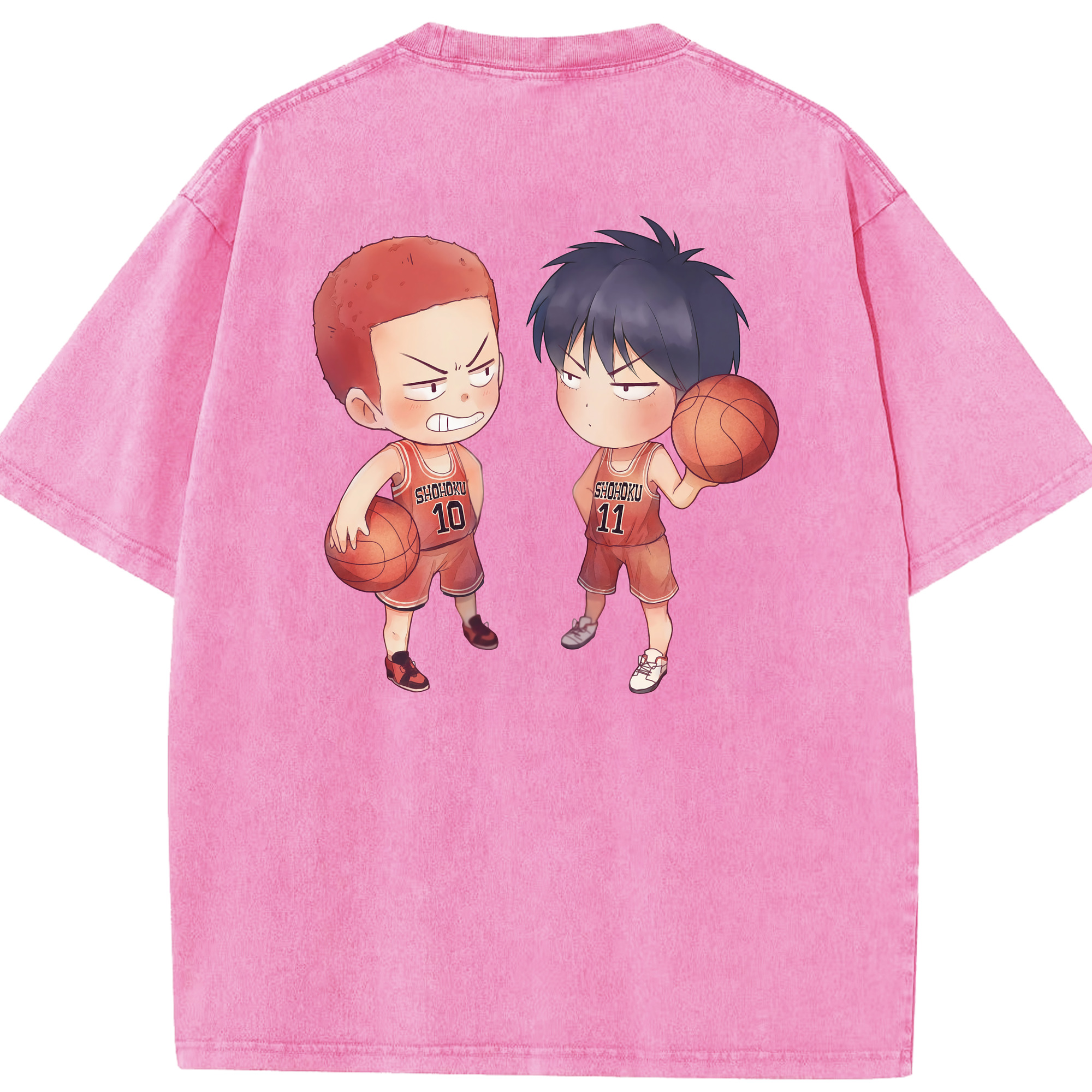 （画像用） SLAM DUNK／スラムダンク 綿100% ヴィンテージ風 半袖Tシャツ（背面プリント）